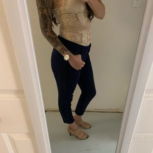 New York & Co navy blue low rise dress pants